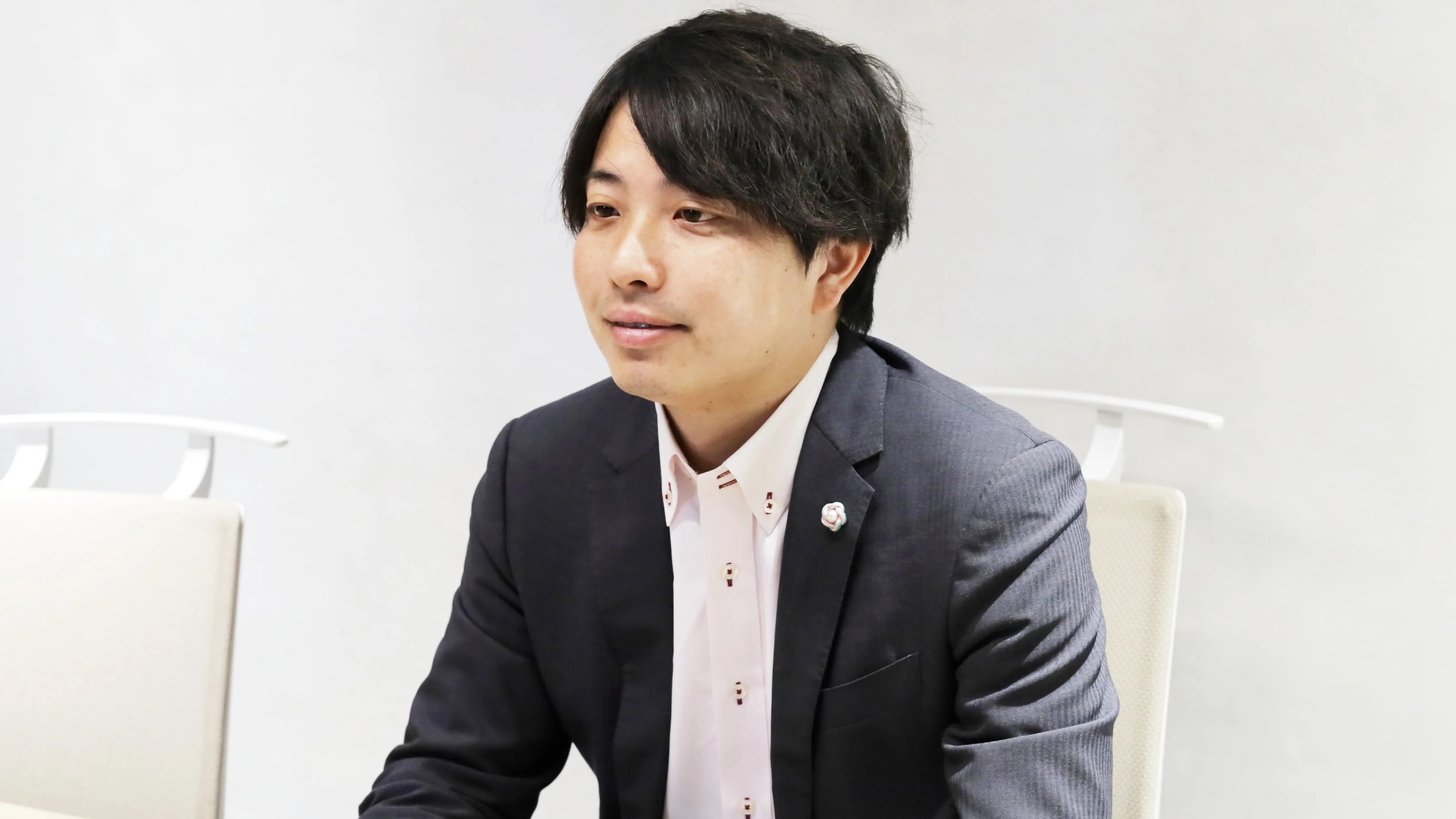 インタビューの様子