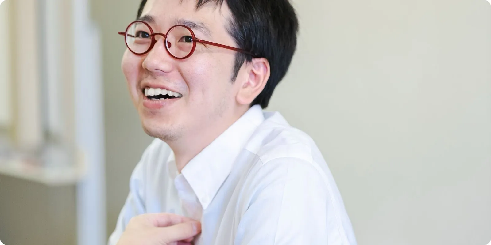 インタビューの様子